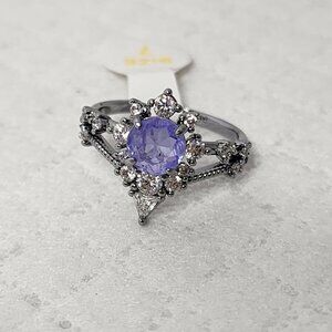 Bomb Party Ring Lavender Fluorite Size 7